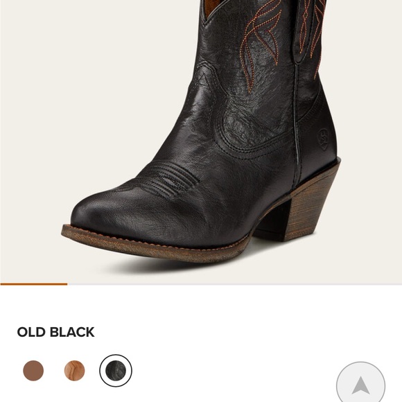 Ariat Shoes - Ariat Old Black Leather Western Boots